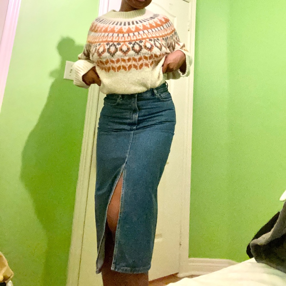 Midi Denim skirt H&M
